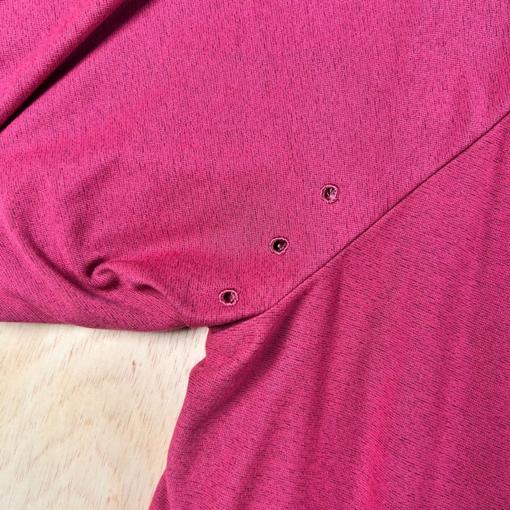 Adidas Mens Primegreen Golf Polo Shirt Pink Heathered Short Sleeve 2XL - Picture 8 of 8